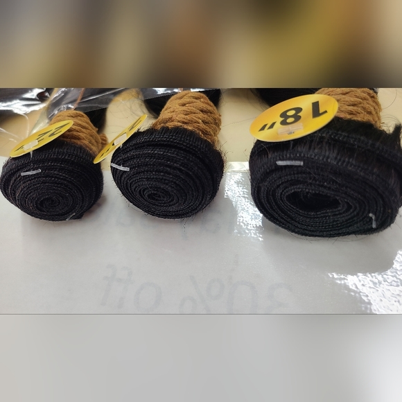 7pk set of human hair bundles 16" 18" 18" 20" 20" 22" 22" of deep wave - Picture 3 of 3